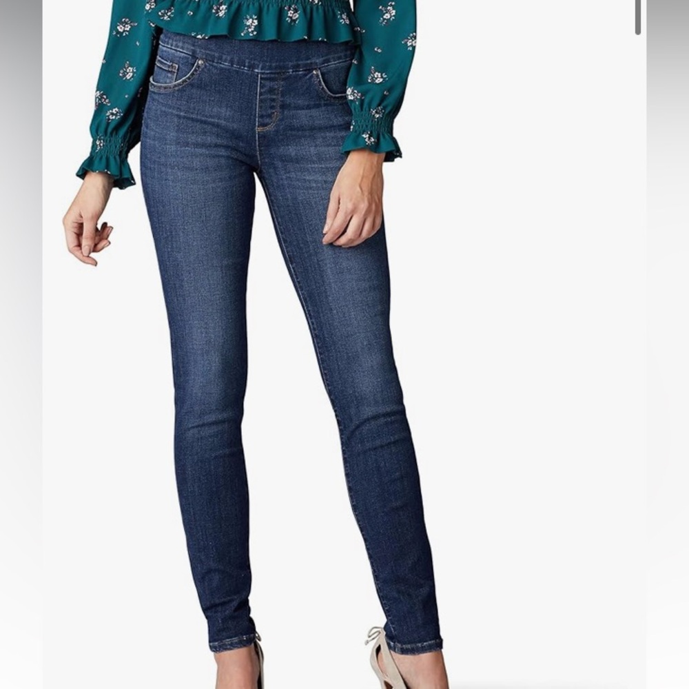 LEE Mid Rise Fit Dream Leggings Pull Up Jeans | 8 Medium
